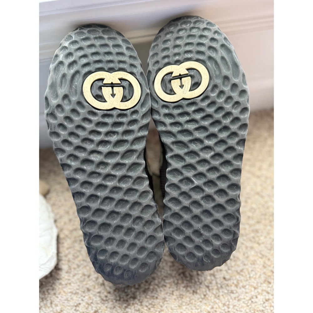 Gucci Mac80 Black white‎ Leather GG Logo Sneakers Shoes men Size 8 women 10 - Picture 11 of 14